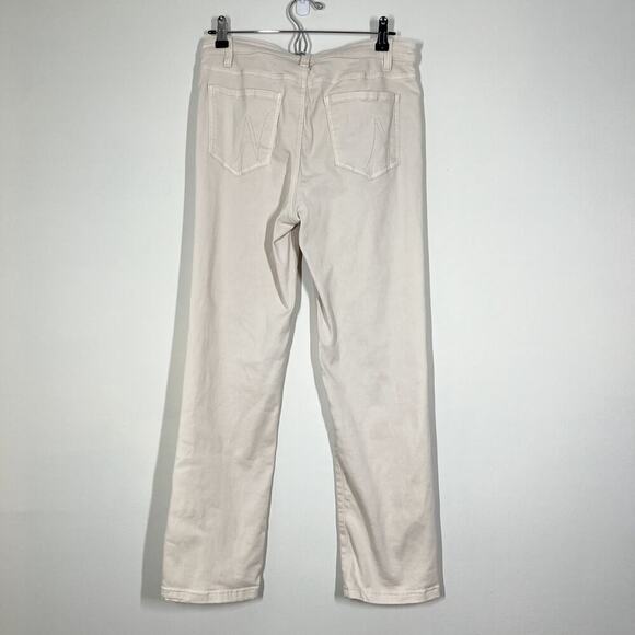 Nik+Zoe Women’s Mid-Rise Straight Ivory Jeans Sz‎ 29 Stretchy Comfy - Picture 8 of 14